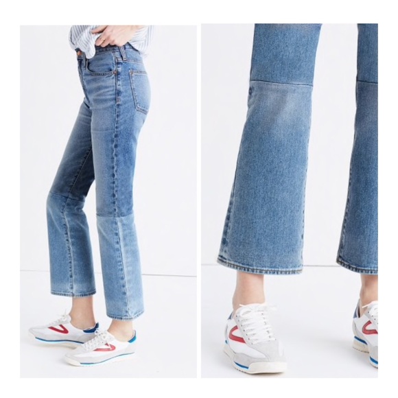 MADEWELL Retro Crop Bootcut Jeans Two-tone Edition - Picture 2 of 3